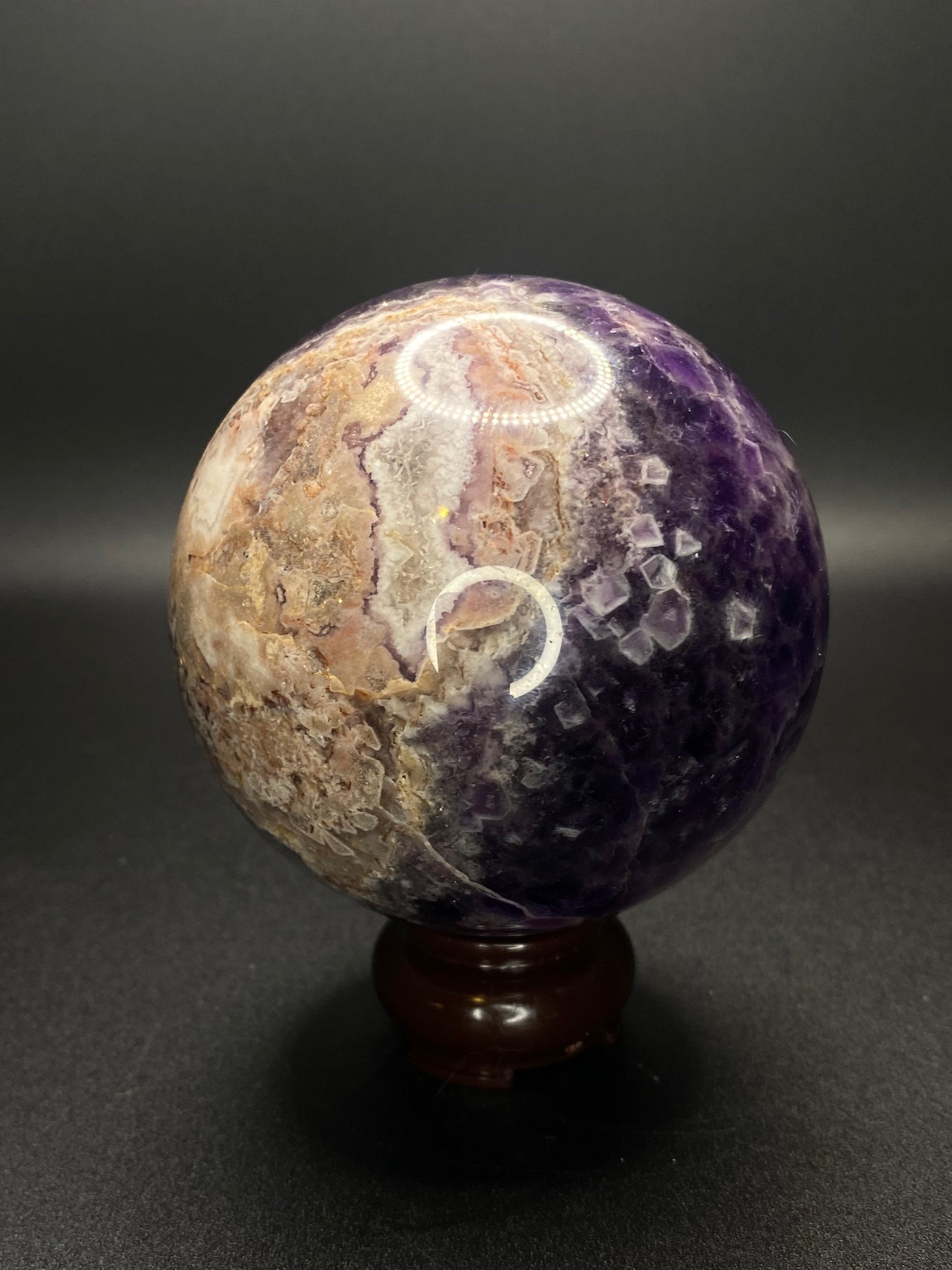 Chevron Amethyst Sphere | 1.67 lb