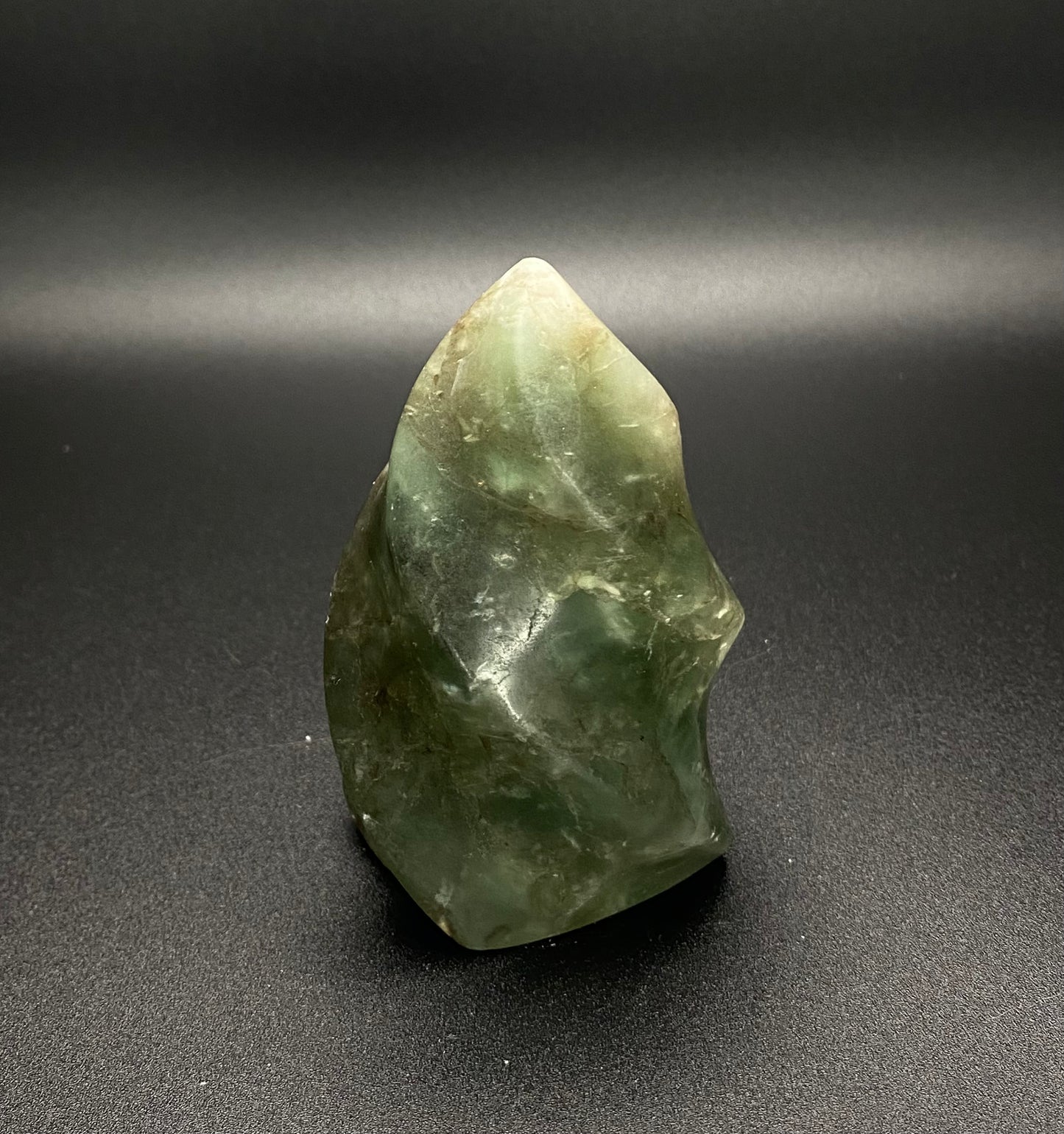Green Fluorite Flame Freeform | 0.73 lb Polished Crystal |