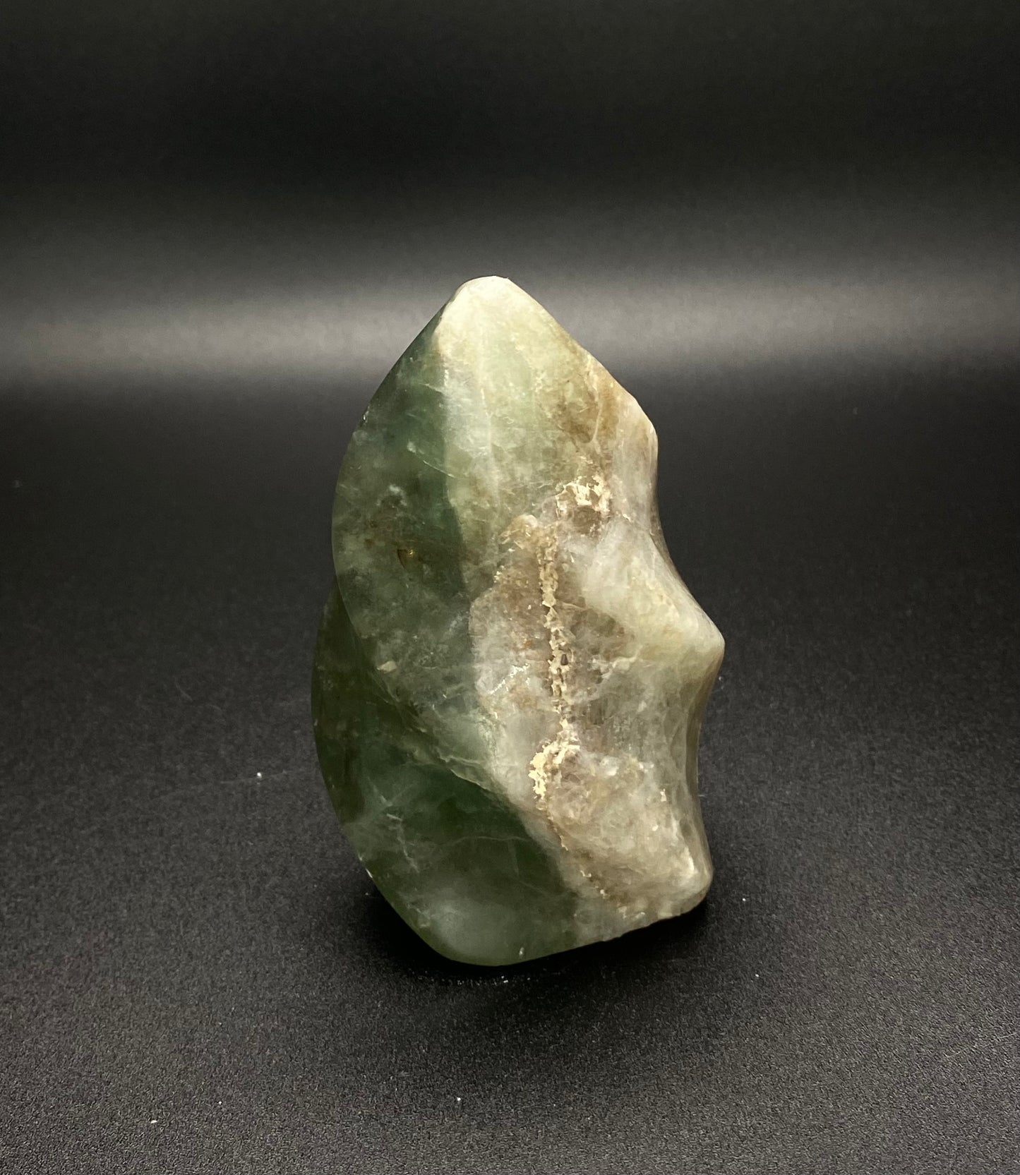 Green Fluorite Flame Freeform | 0.73 lb Polished Crystal |