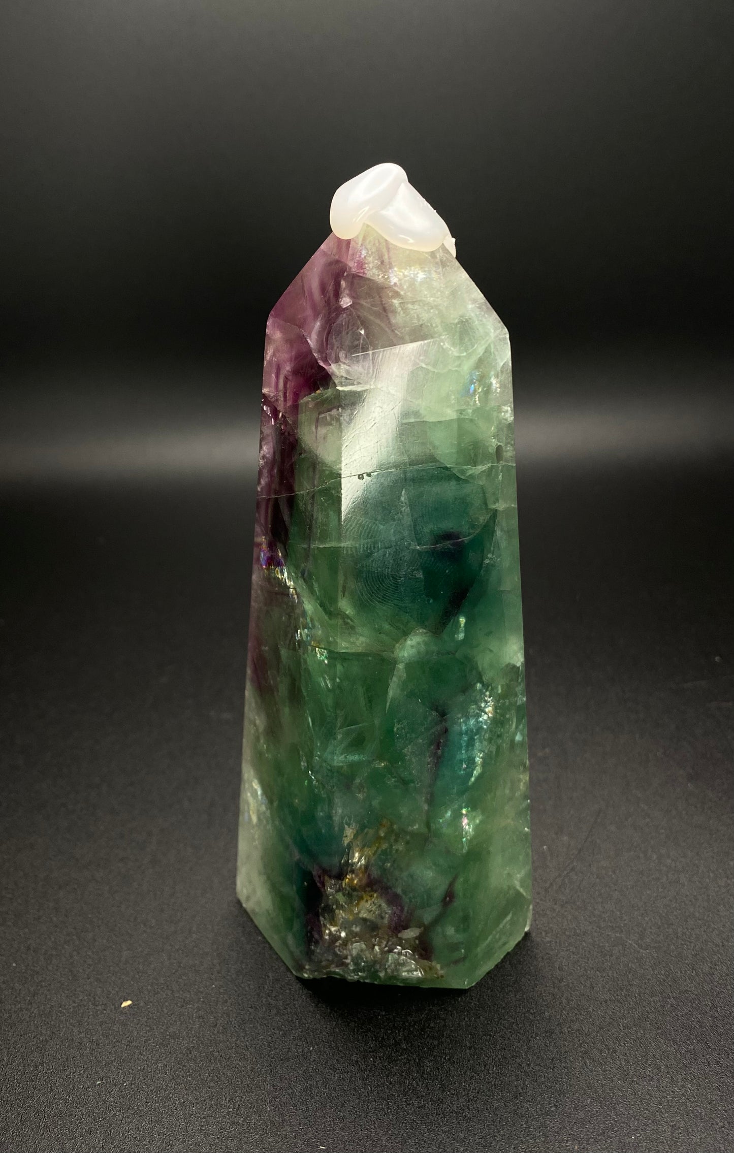 High Quality Green & Purple Fluorite Tower | 5.5” | 1.13 lbs