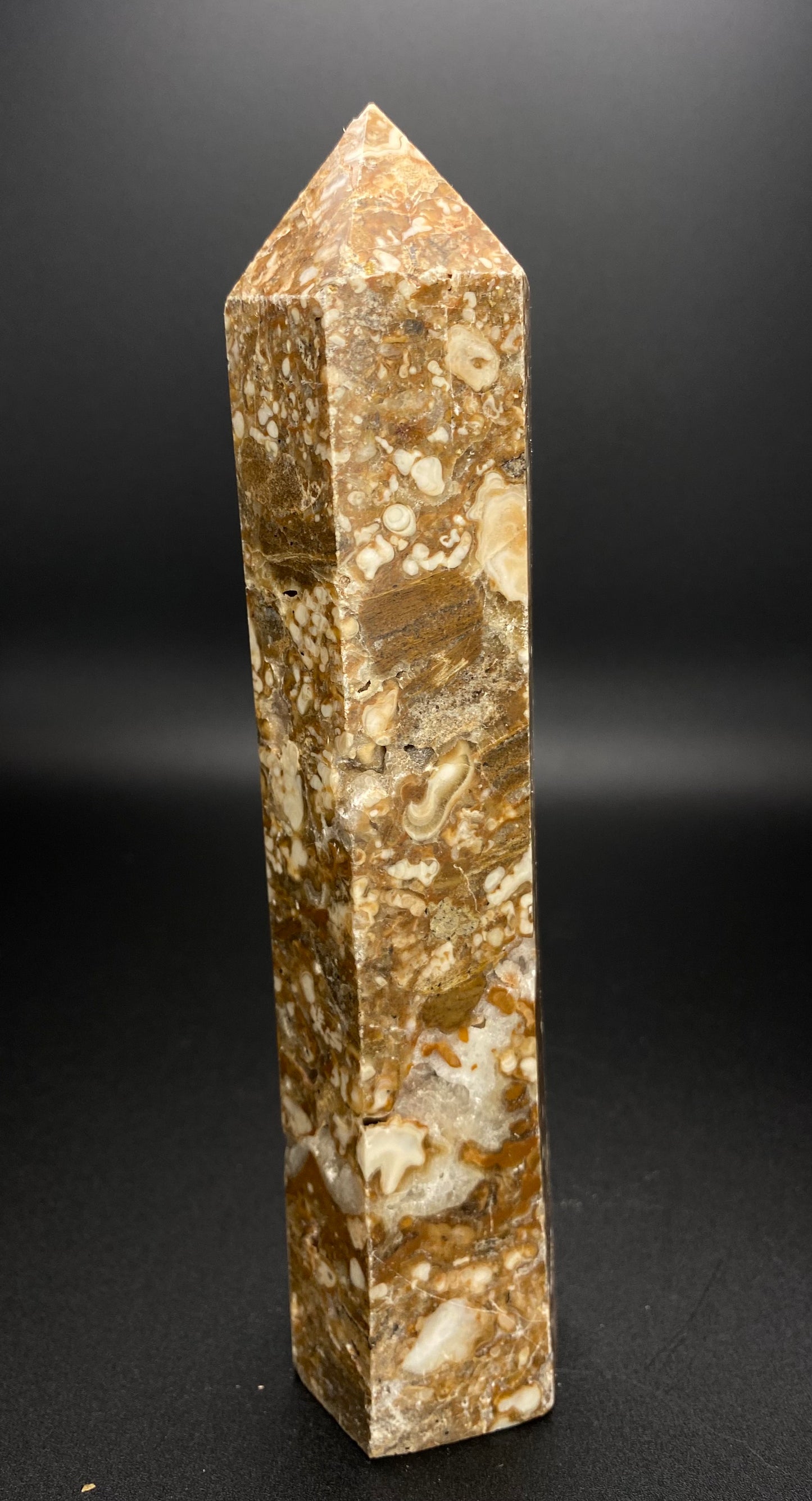 High Quality Mexican Crazy Lace Agate Tower | 7” | 1.04 lbs