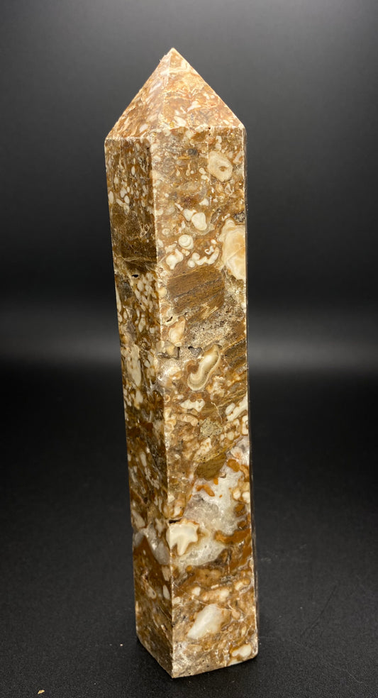 High Quality Mexican Crazy Lace Agate Tower | 7” | 1.04 lbs