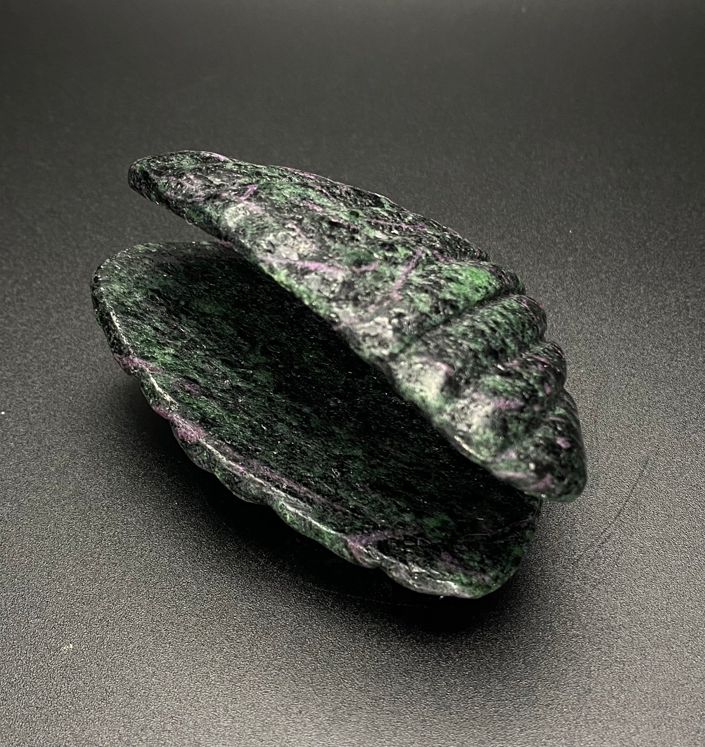 Ruby Zoisite Clam Shell Carving | 0.56 lb Polished Crystal