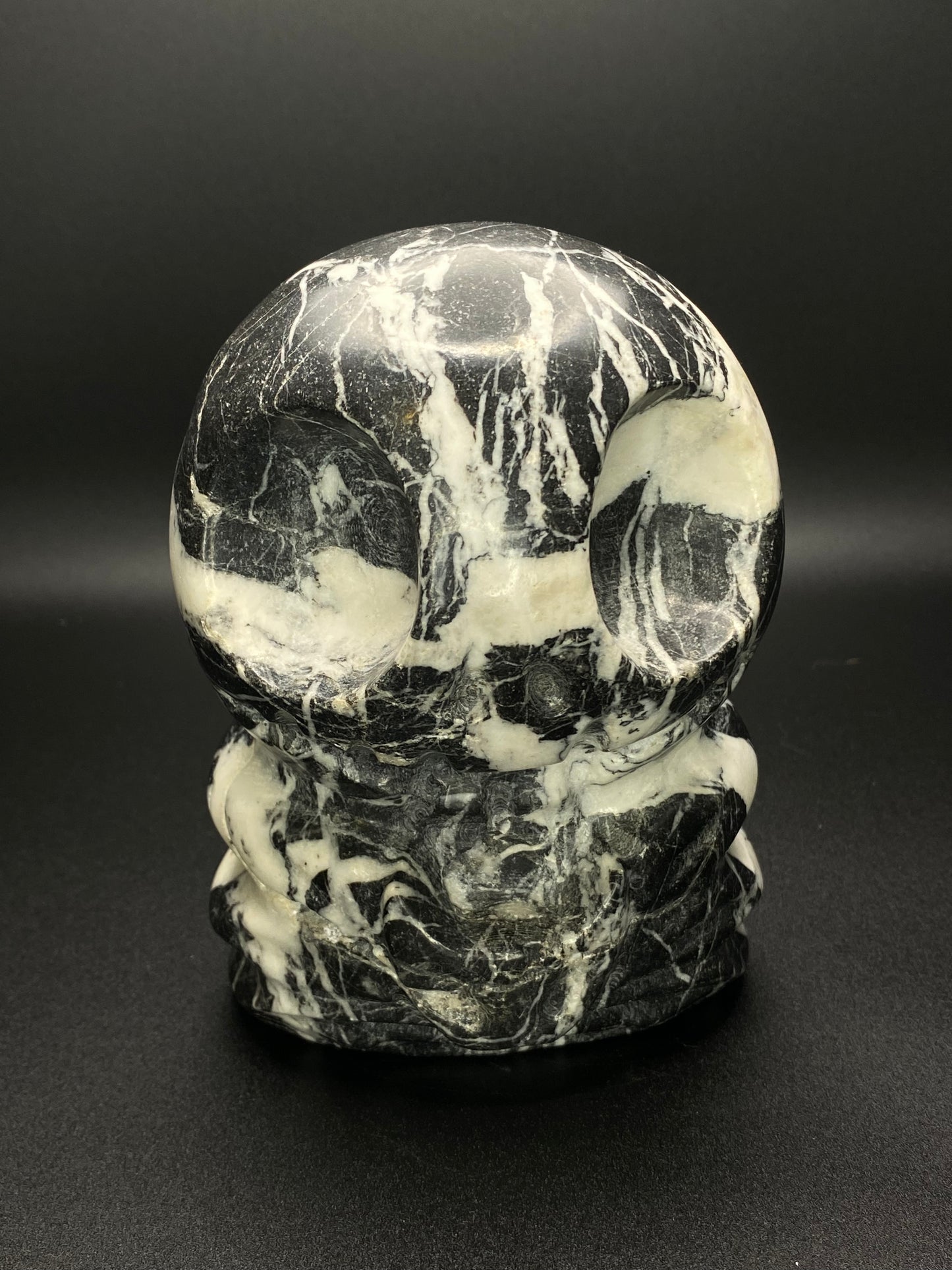 Zebra Jasper Jack Skellington Freeform Carving | 3.71 lbs