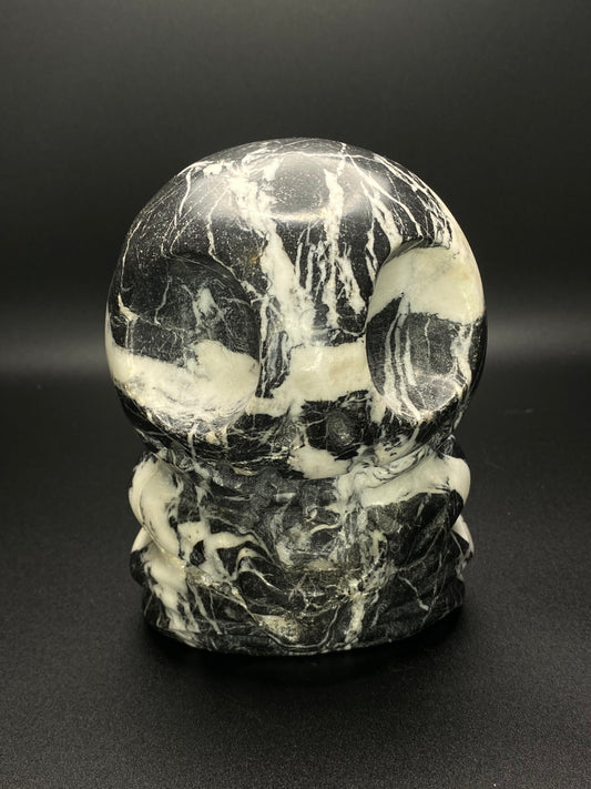 Zebra Jasper Jack Skellington Freeform Carving | 3.71 lbs