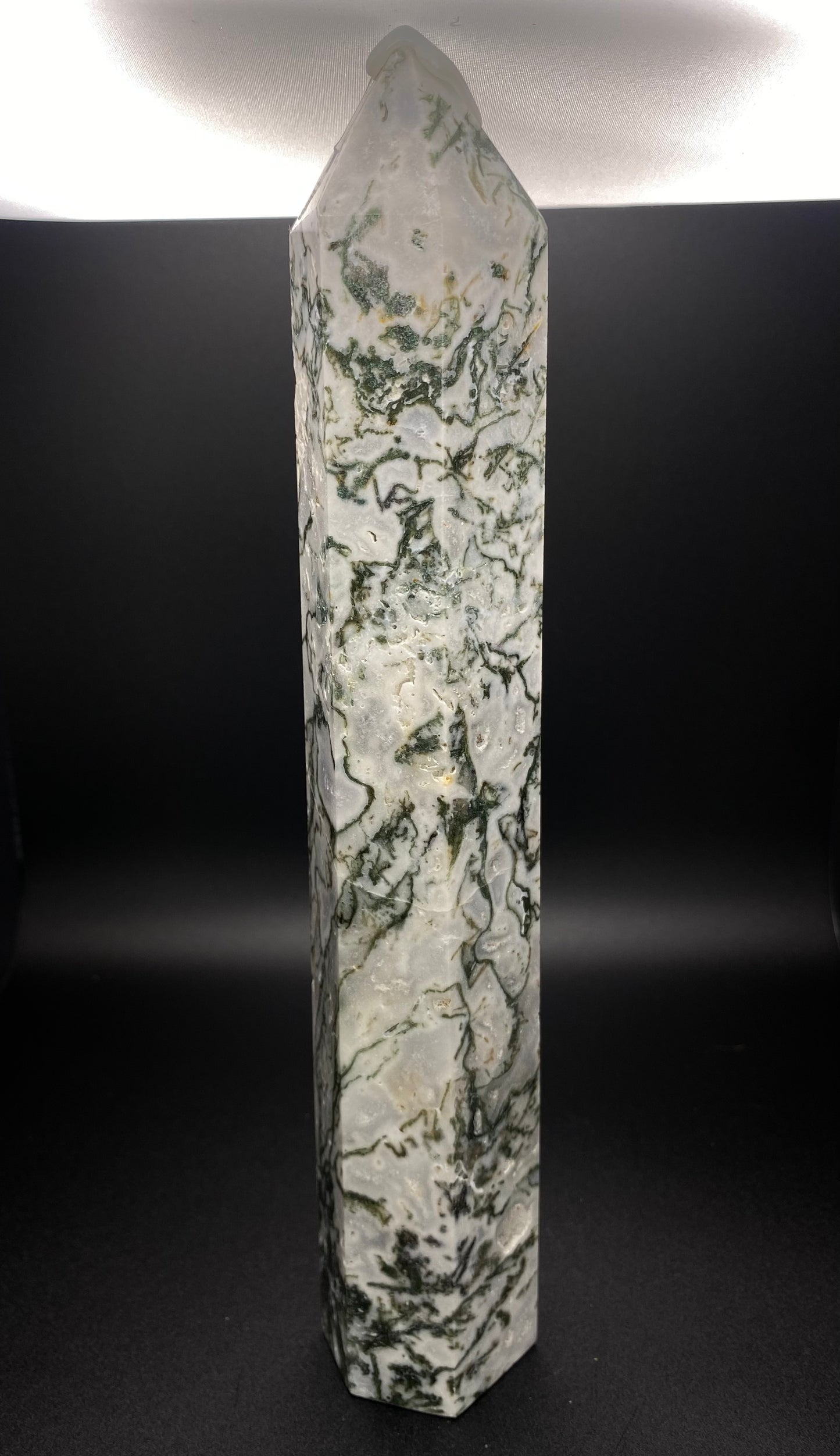 Moss Agate Tower | 10” | 1.78lbs