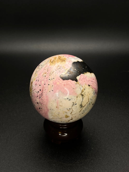 Rhodonite Sphere | 0.71 lbs