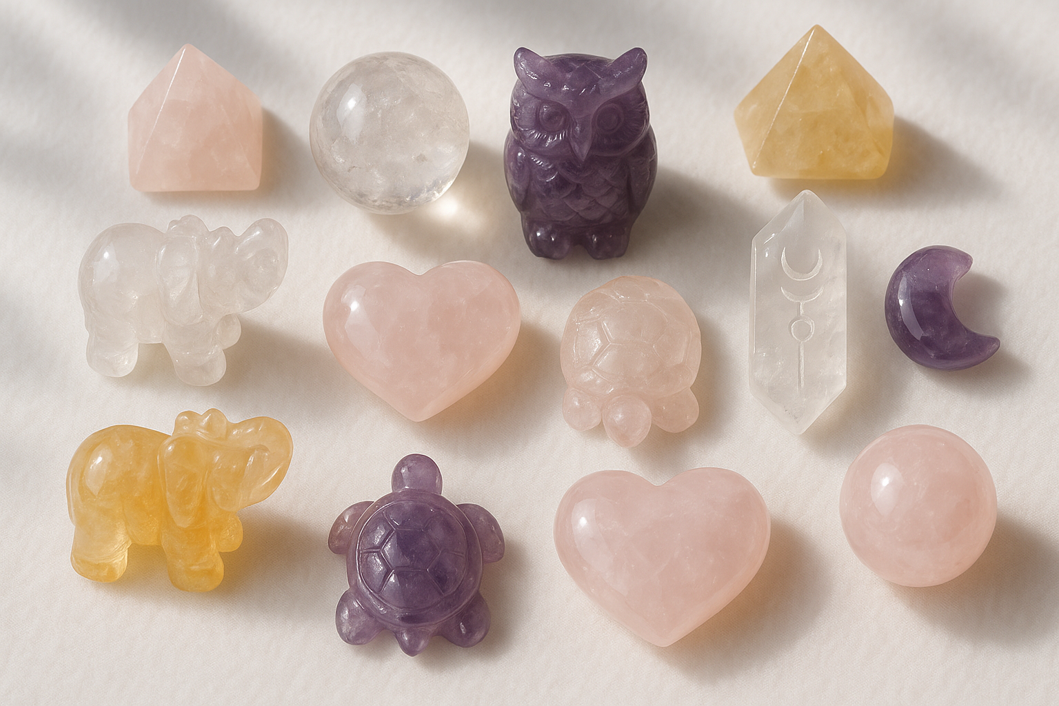 small crystal carvings