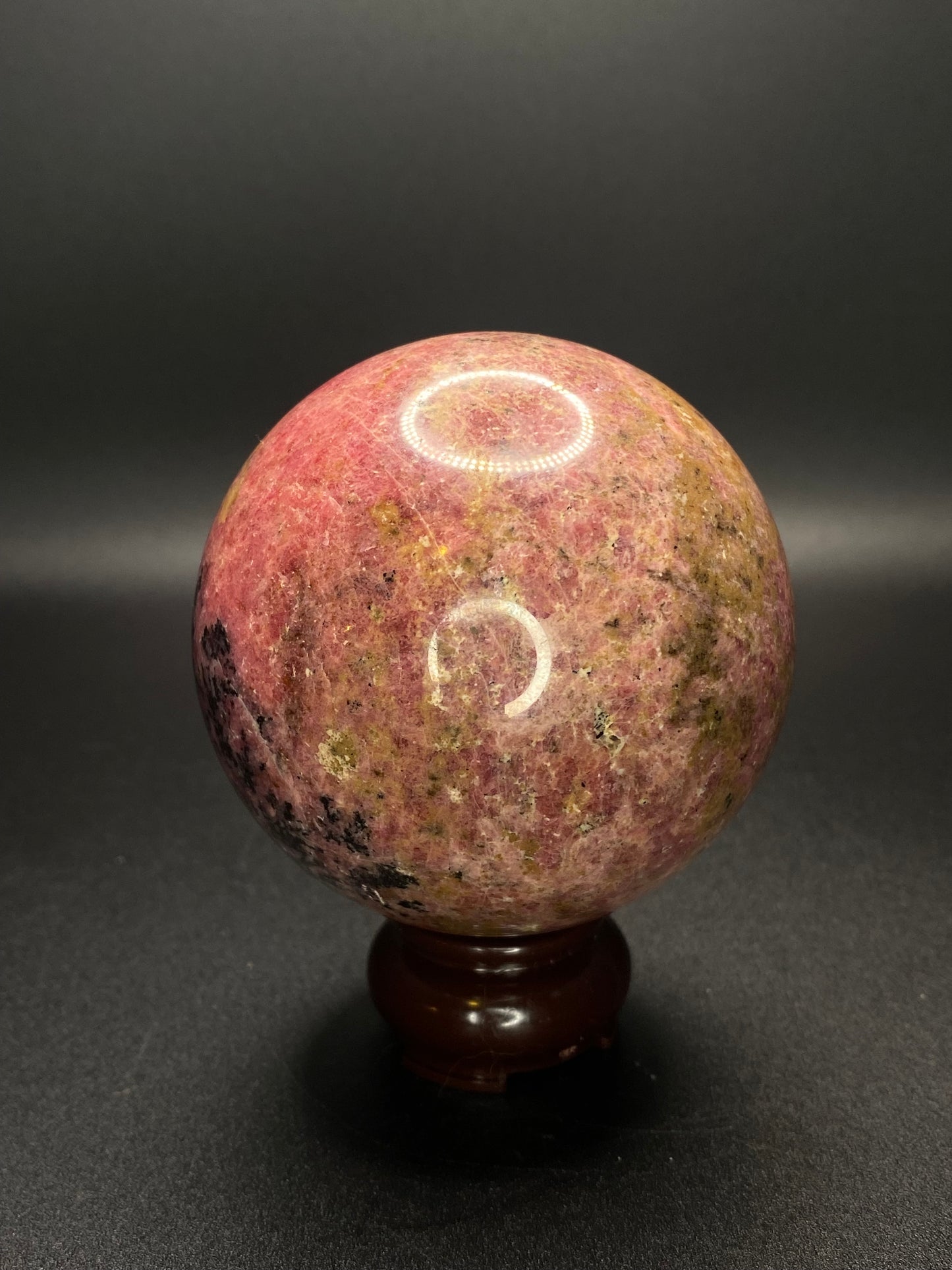 Rhodonite Sphere | 1.82 lb