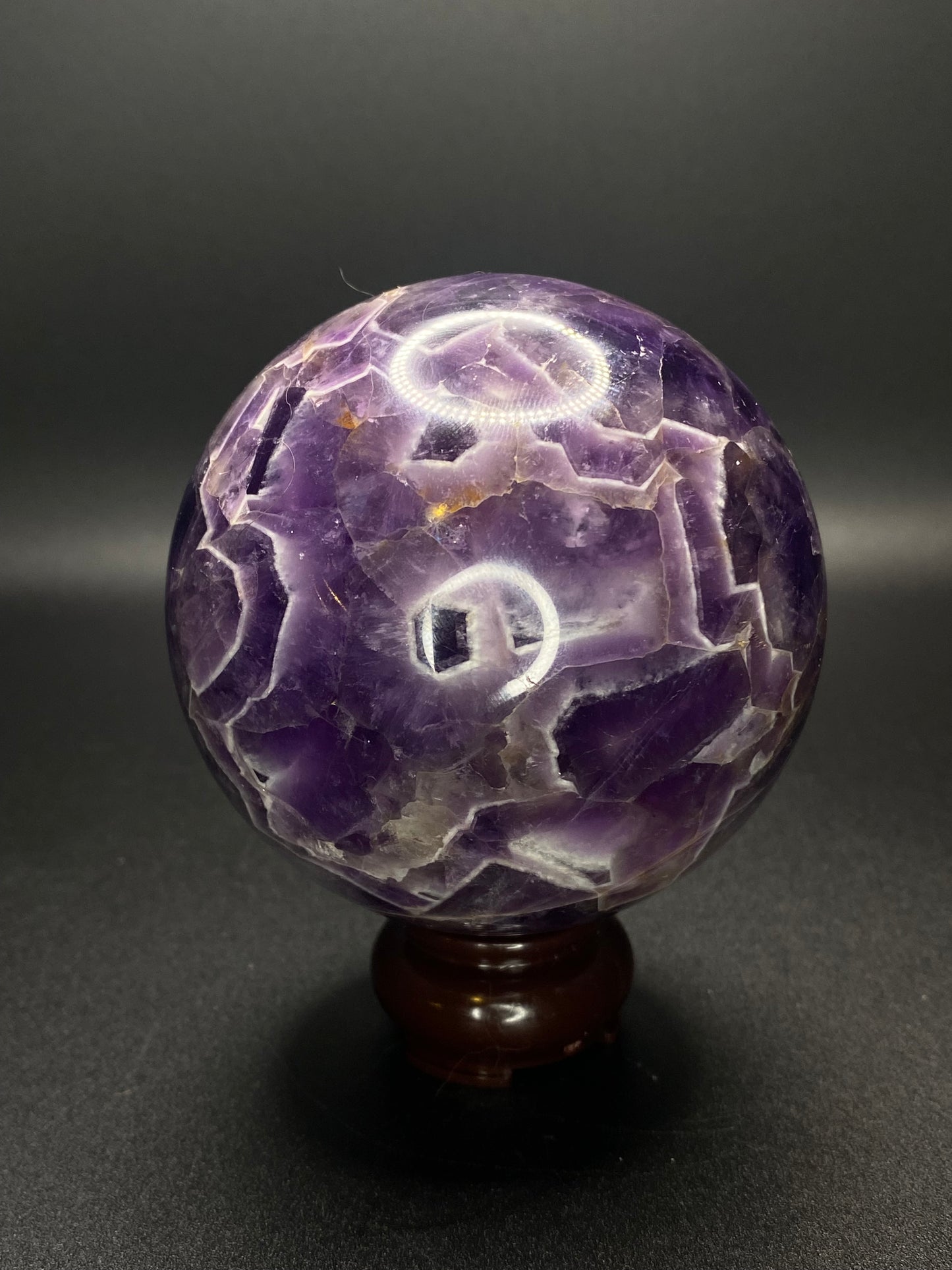 Chevron Amethyst Sphere | 1.67 lb