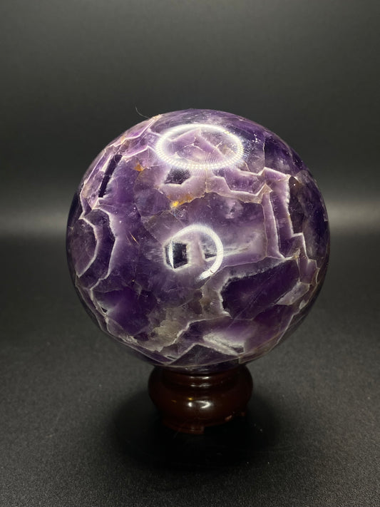 Chevron Amethyst Sphere | 1.67 lb
