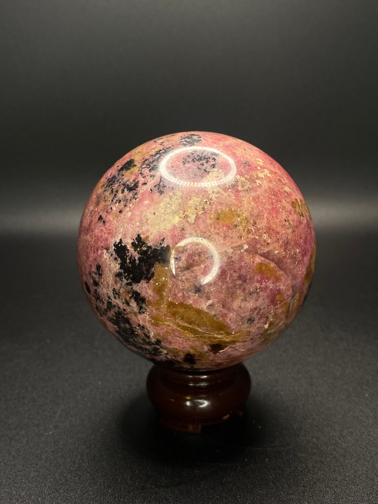 Rhodonite Sphere | 1.82 lb