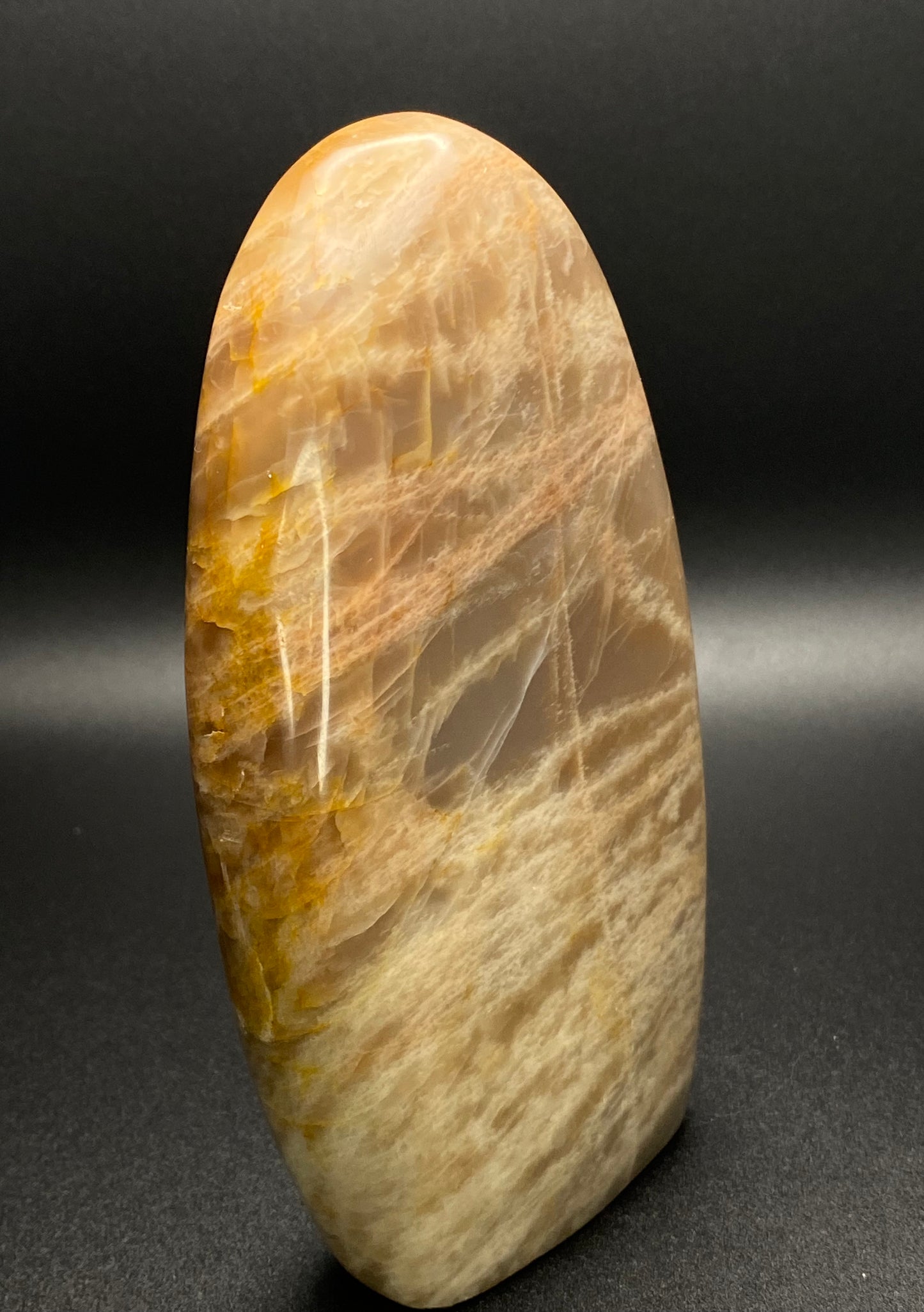 Peach Moonstone Freeform | 1.34lb Polished Standing Crystal