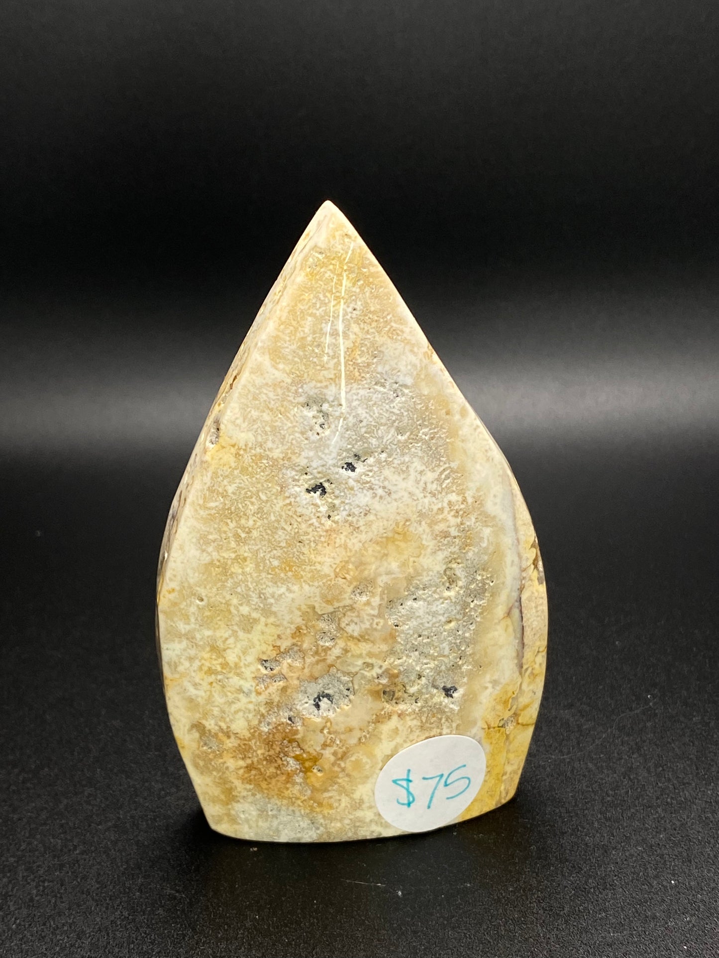 Yellow Jasper Teardrop Freeform | 0.5 lb Polished Crystal |