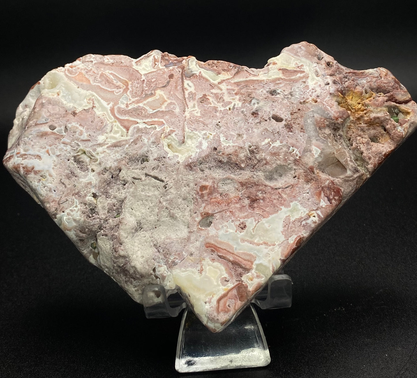 Mexican Crazy Lace Agate Slab | 0.59 lb Polished Crystal Slice