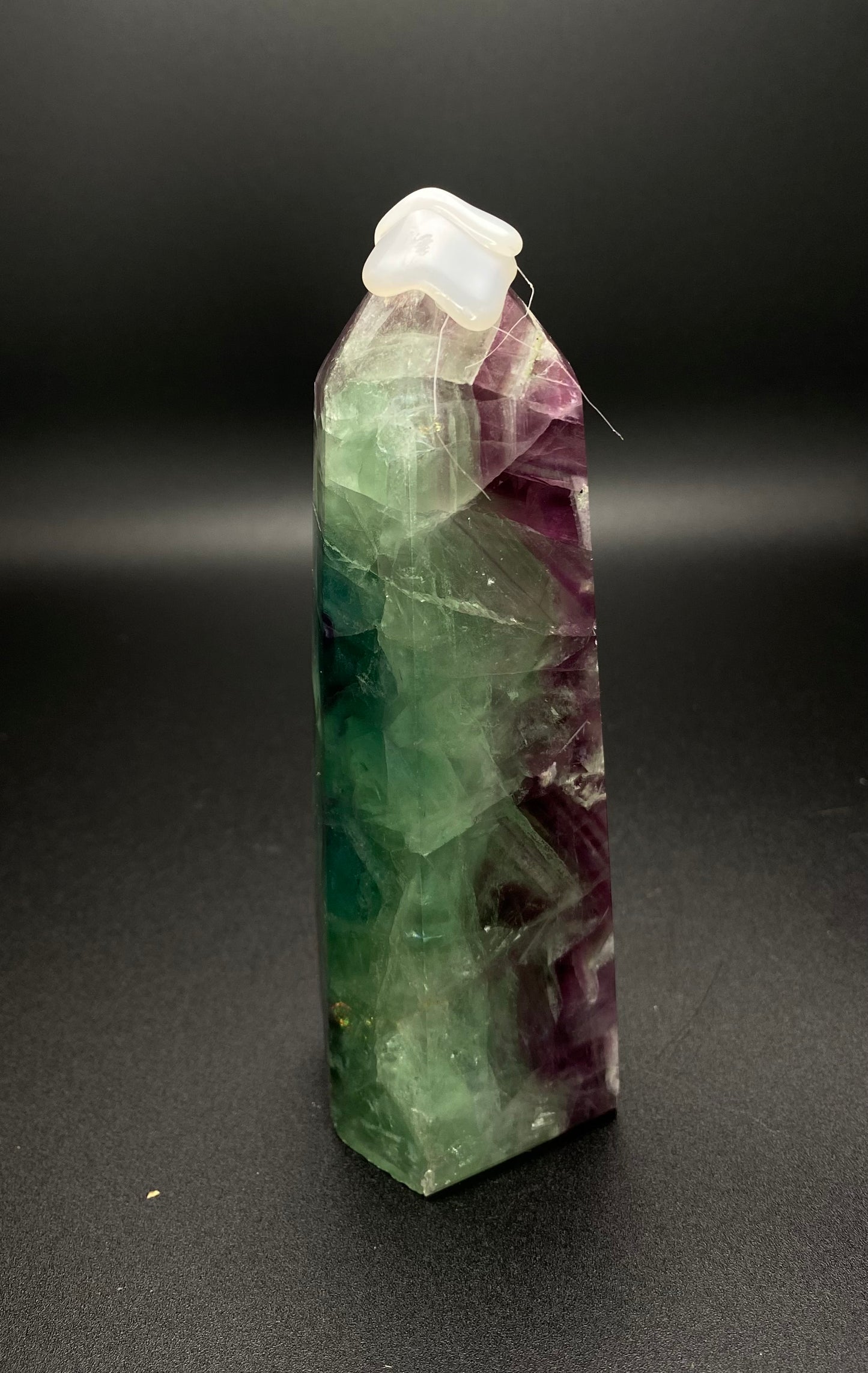 High Quality Green & Purple Fluorite Tower | 5.5” | 1.13 lbs