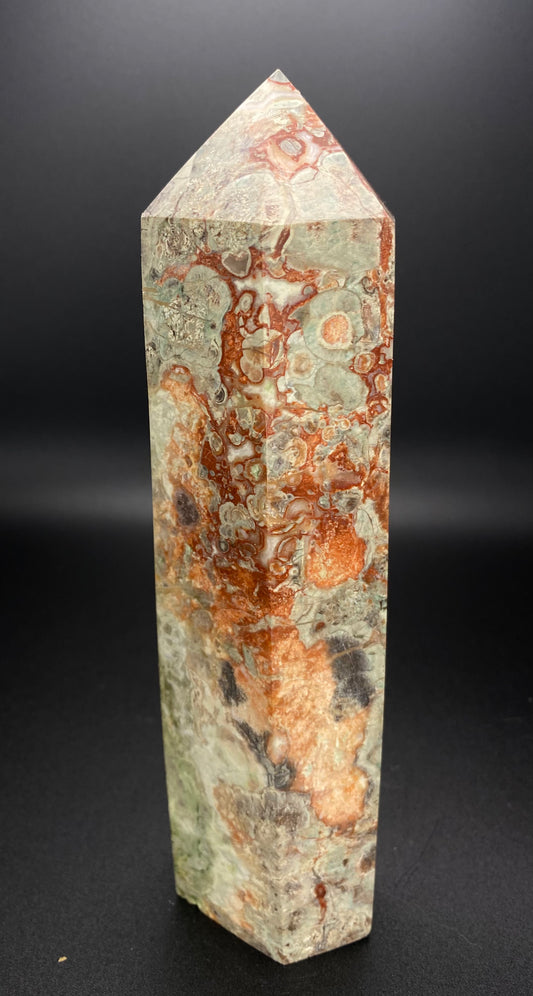 High Quality Money Agate Tower | 7.5” | 1.19 lbs