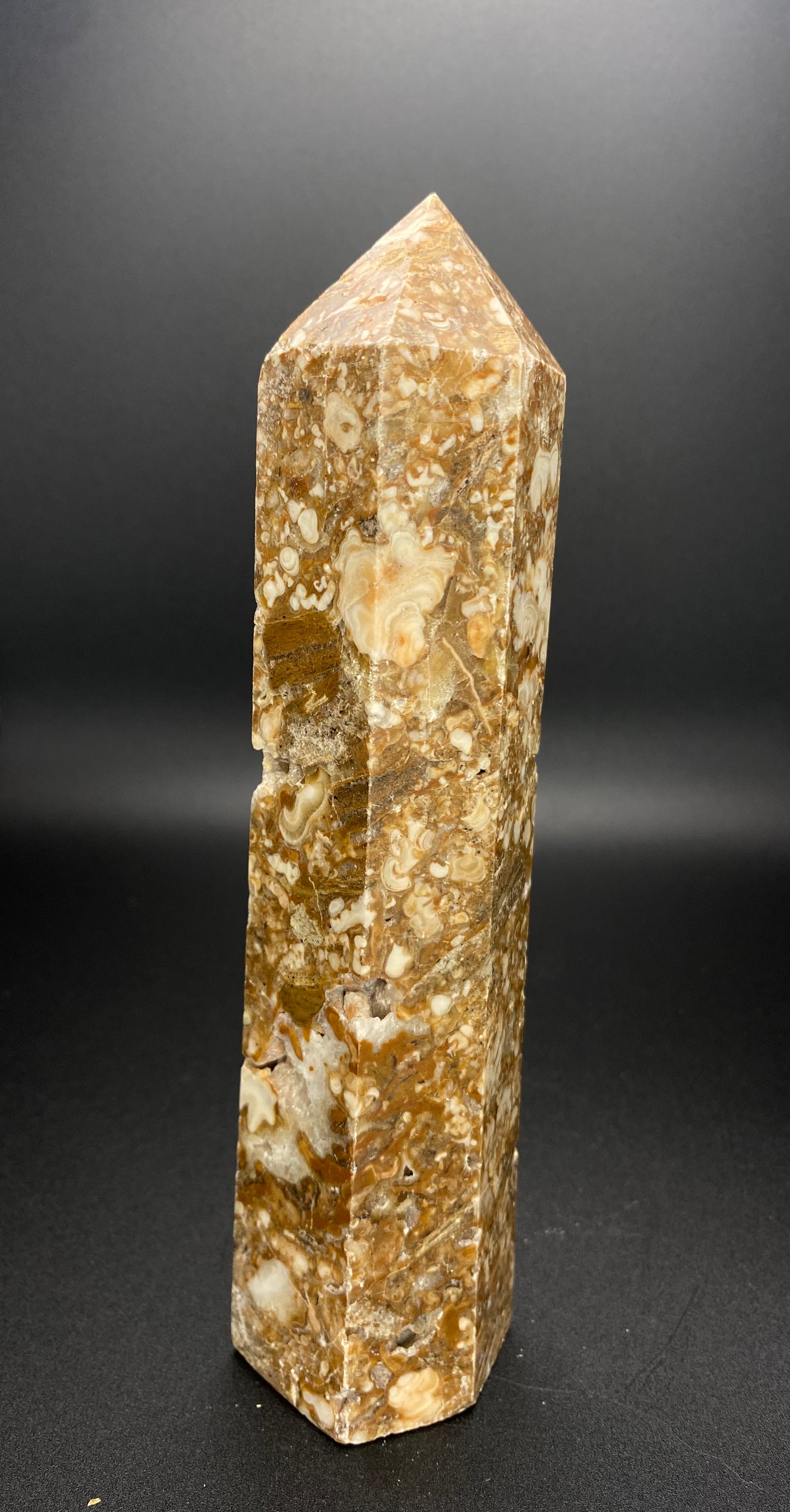 High Quality Mexican Crazy Lace Agate Tower | 7” | 1.04 lbs