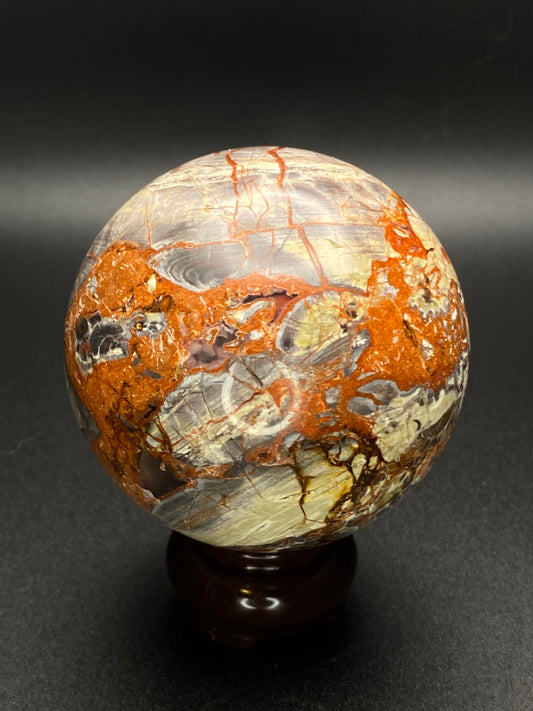 High Quality Money Agate Sphere | 0.85 lbs