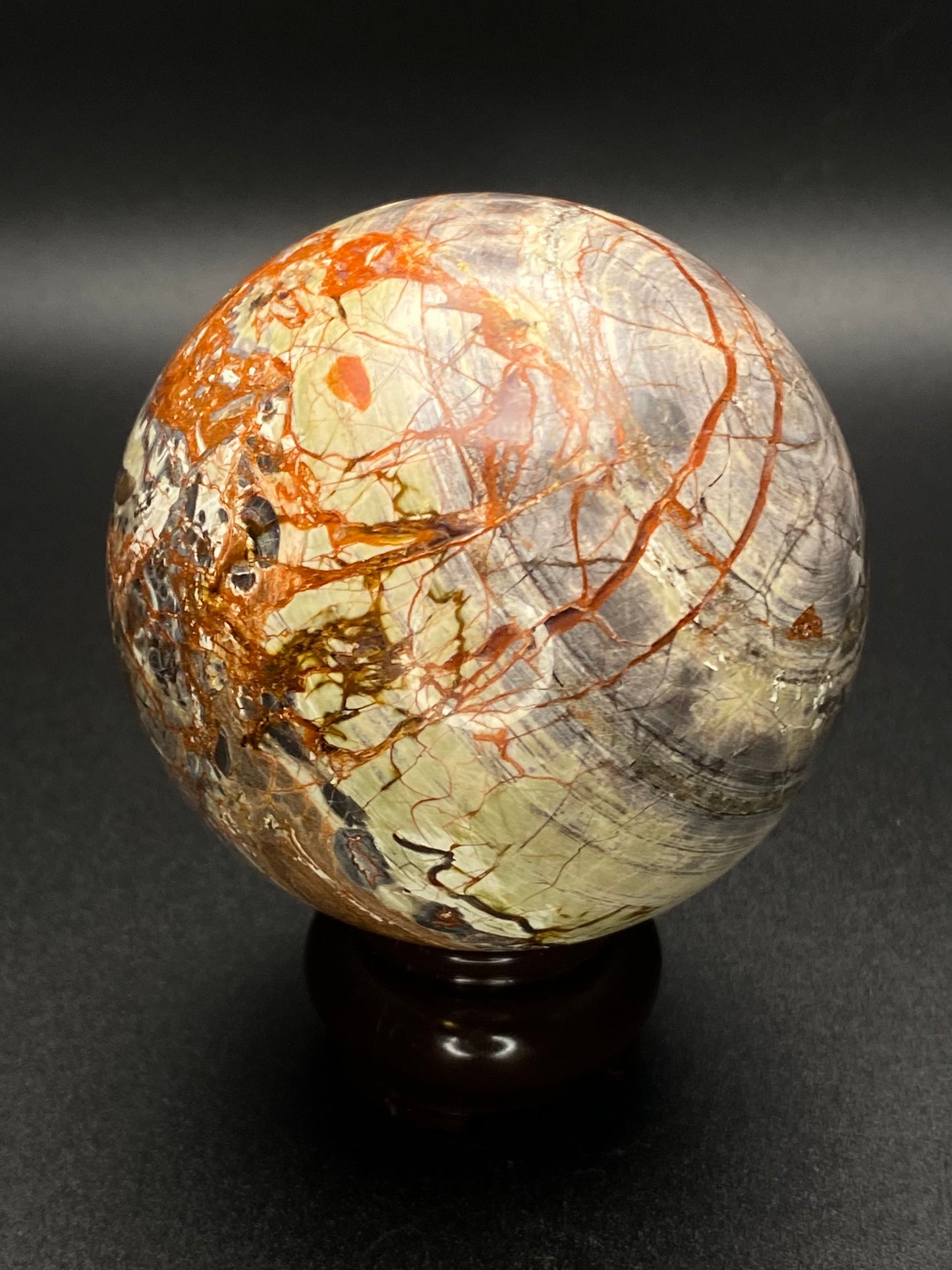 High Quality Money Agate Sphere | 0.85 lbs