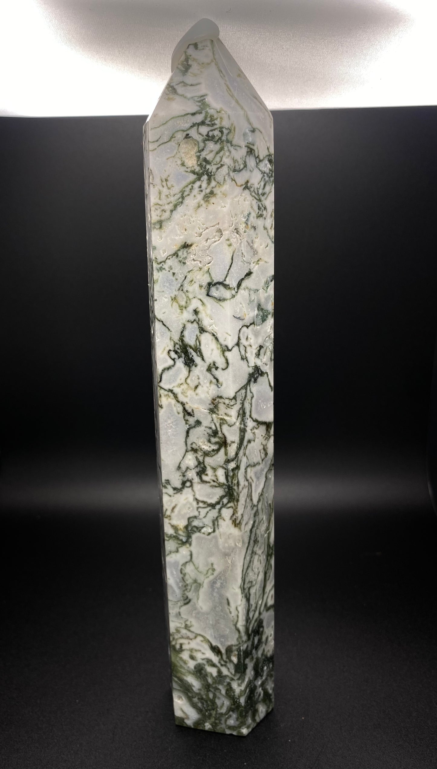 Moss Agate Tower | 10” | 1.78lbs