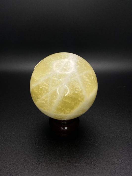 Yellow Calcite Sphere | 1.15 lbs