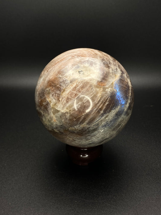 Sunstone in Moonstone Sphere | 1.89 lbs
