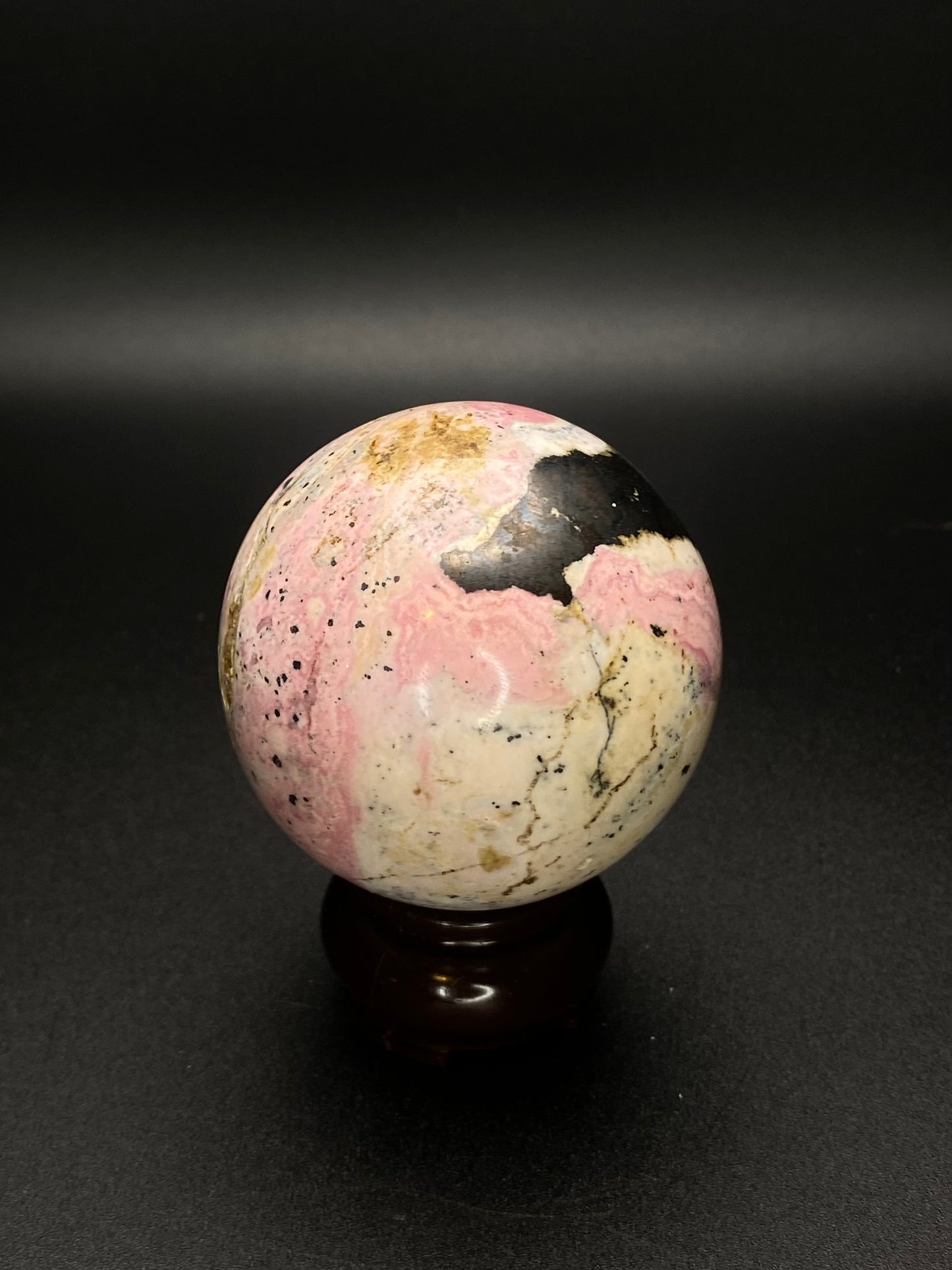 Rhodonite Sphere | 0.71 lbs