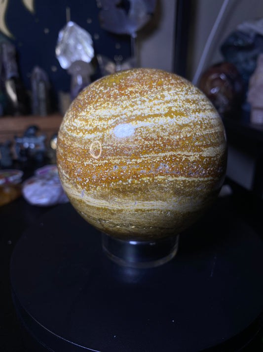 Desert jasper sphere 1.84lbs